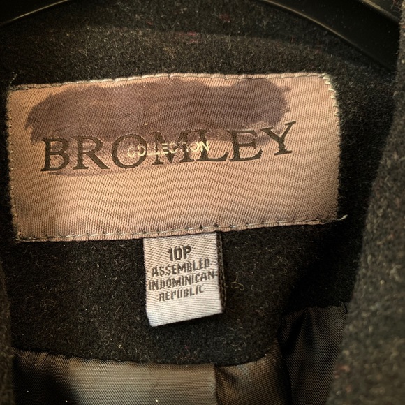 Black wool winter dress coat - Picture 3 of 6